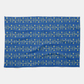 Libra Golden Scales Star Signa Gemustert Geschirrtuch (Horizontal)