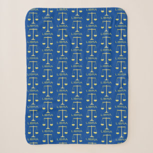 Libra Golden Scales Star Signa Gemustert Sherpadecke
