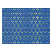 Libra Golden Scales Star Signa Gemustert Tischdecke (Vorderseite (Horizontal))