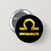 Libra-Goldknöpfe Button (Vorne & Hinten)