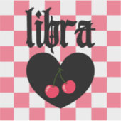 Libra Gothic Ästhetik Schokoriegel Kunst Aufkleber (Vorderseite)