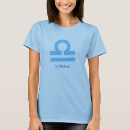 "Libra" Grafik-Luftzeichen zodiac Baby Blue T - Sh T-Shirt