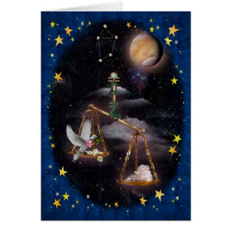 Libra Grußkarte