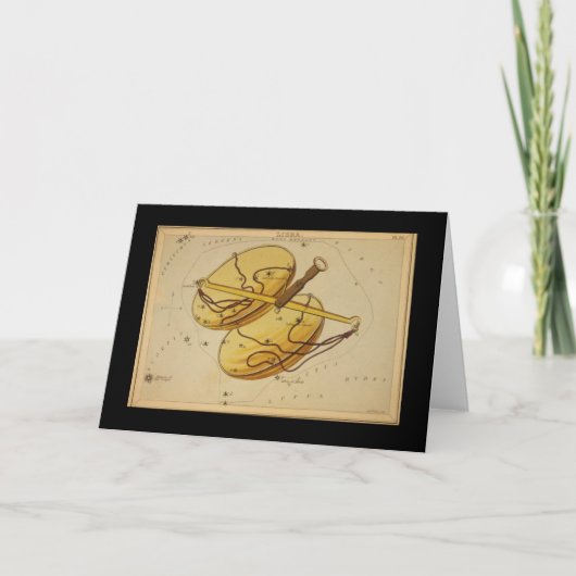 Libra Grußkarte Feiertagskarte (Vorderseite)