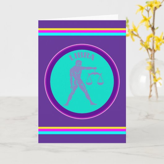 Libra Grußkarte Karte (Gelbe Blume)