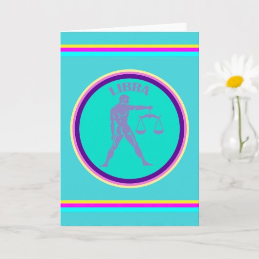 Libra Grußkarte Karte (Kleine Pflanze)