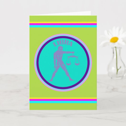 Libra Grußkarte Karte (Kleine Pflanze)