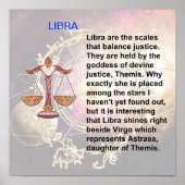 Libra-Herkunft-Poster Poster (Vorne)