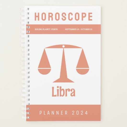 Libra Horoscope Planer (Vorderseite)