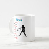 Libra Horoscope Zodiac Sign Kaffeetasse (Vorderseite Links)
