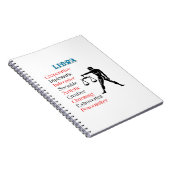 Libra Horoscope Zodiac Sign Notizblock (Rechte Seite)