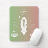 Libra-Horoskop-Sternzeichen Mousepad (Mit Mouse)