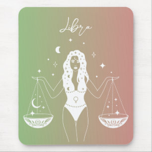 Libra-Horoskop-Sternzeichen Mousepad