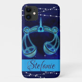 Libra in Dark Blue Case-Mate iPhone Case (Rückseite)