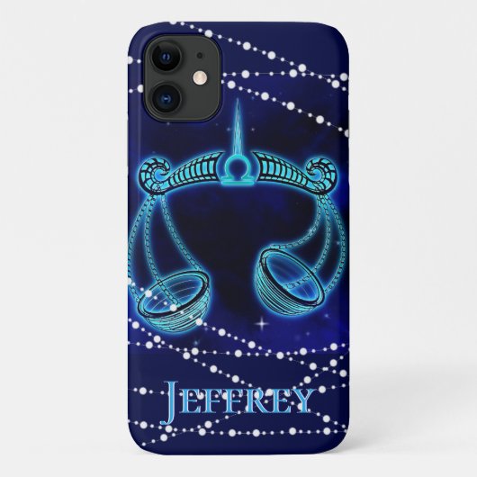 Libra in Dark Blue II Case-Mate iPhone Hülle (Rückseite)