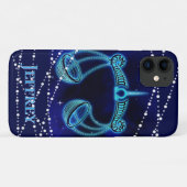 Libra in Dark Blue II Case-Mate iPhone Hülle (Rückseite (Horizontal))