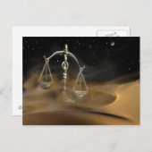 Libra in der Wüste Postkarte (Vorne/Hinten)