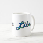 Libra in Opal Gemstone Kaffeetasse (VorderseiteRechts)