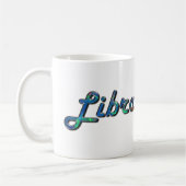 Libra in Opal Gemstone Kaffeetasse (Links)