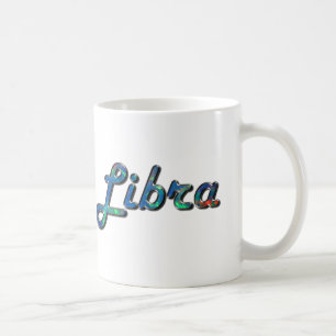 Libra in Opal Gemstone Kaffeetasse