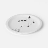 Libra Individuelle Name Oktober Geburtstagspackung Pappteller (Schrägansicht)