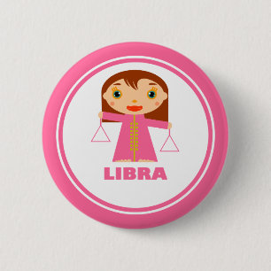 Libra ist mein Zodiac-Zeichen Button