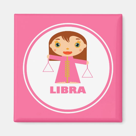 Libra ist mein Zodiac-Zeichen Magnet (Vorne)