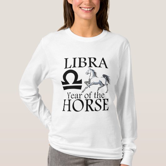 Libra Jahr des Shirts der Sternzeichen (Vorderseite)