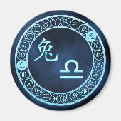 Libra/Kaninchen Magnet (Vorne)