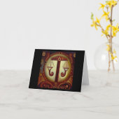 Libra Karte (Gelbe Blume)