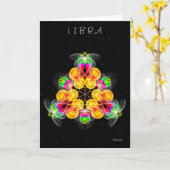 Libra Karte (Gelbe Blume)