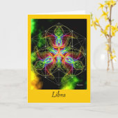 Libra Karte (Gelbe Blume)