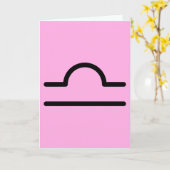 Libra Karte (Gelbe Blume)