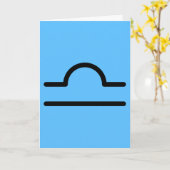 Libra Karte (Gelbe Blume)