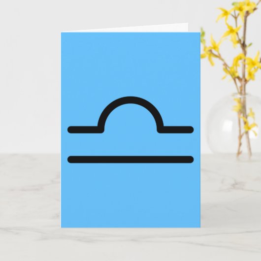 Libra Karte (Gelbe Blume)