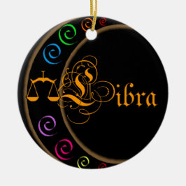 Libra Keramik Ornament