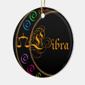 Libra Keramik Ornament (Links)