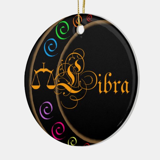 Libra Keramik Ornament (Links)