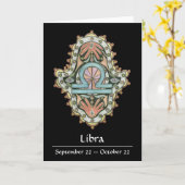 Libra Khamsa Note Card Karte (Gelbe Blume)