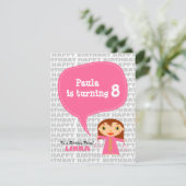 Libra Kids Party Einladung (Stehend Vorderseite)