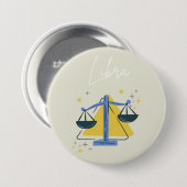 Libra-Knopf-Abzeichen Button (Vorne & Hinten)