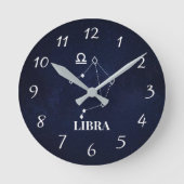 Libra-Konstellation - Acrylwand Runde Wanduhr (Vorderseite)