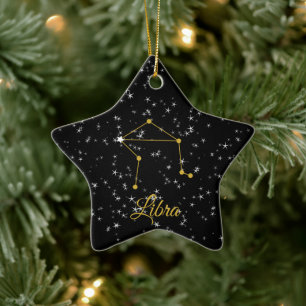 Libra-Konstellation Keramik Ornament