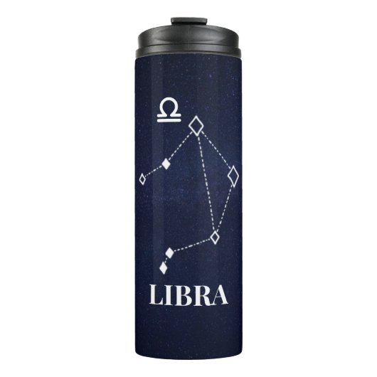 Libra-Konstellation Thermosbecher (Vorderseite)