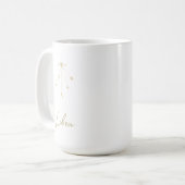 Libra Konstellation Zodiac Kaffeetasse (Vorderseite Links)