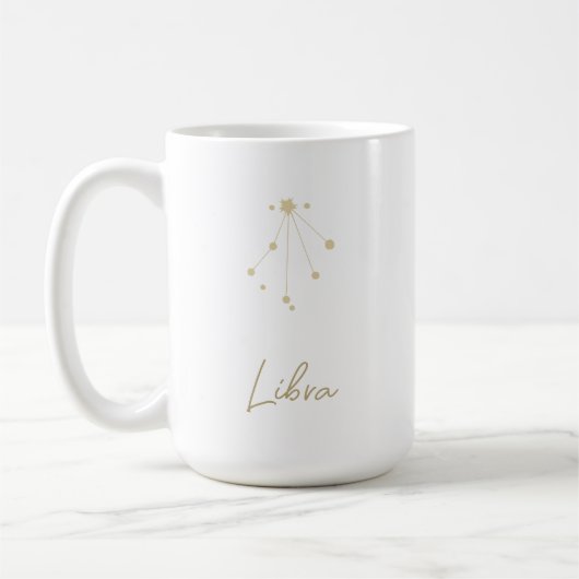 Libra Konstellation Zodiac Kaffeetasse (Links)