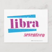 Libra Lila Postkarte (Vorderseite)