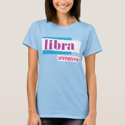 Libra Lila T-Shirt (Vorderseite)