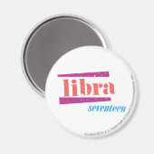 Libra LtPink Magnet (Vorderseite/Rückseite)