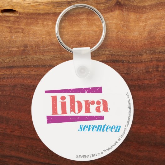 Libra LtPink Schlüsselanhänger (Vorderseite)